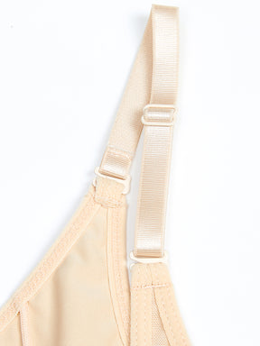 Larekius® Open Bust Tummy Control Shapewear Bodysuit With Zipper
