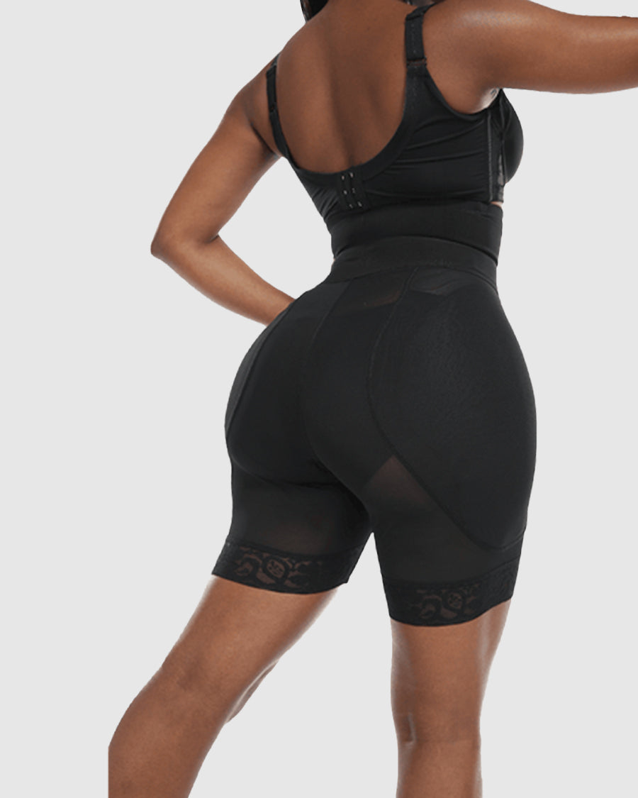 Buy VIKSON INTERNATIONAL Shapewear Hip Butt Thigh Lifter with 2 Sponge Pads  Pads Shape wear Buttock Hip Enhancer Fake Ass with Tummy Tucker.. (XL,  Black) at